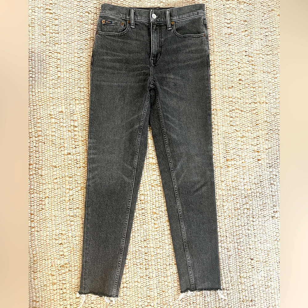 Polo Ralph Lauren Tompkins skinny high rise ankle jeans- size 26- black